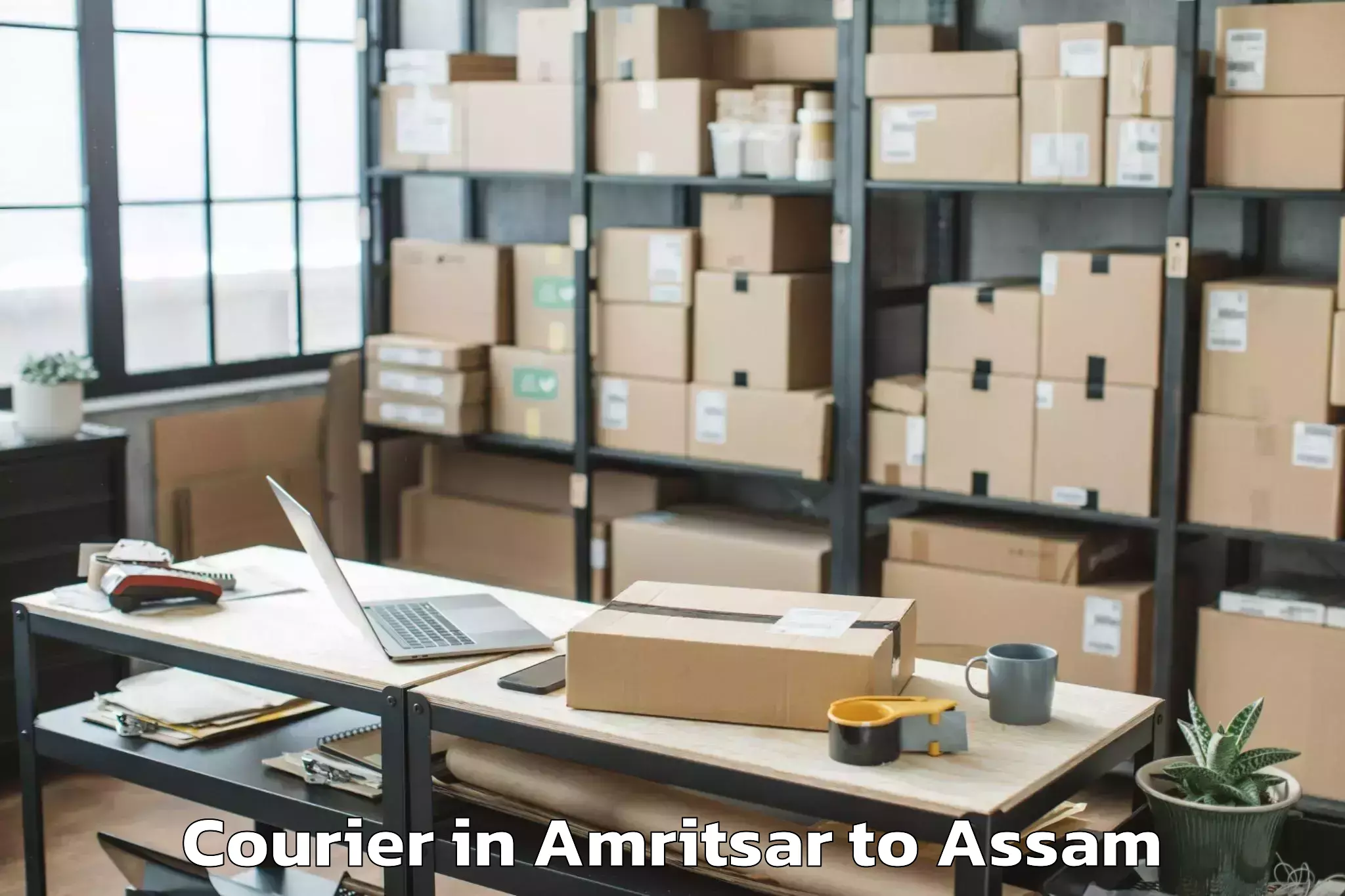 Trusted Amritsar to Mikirbheta Courier